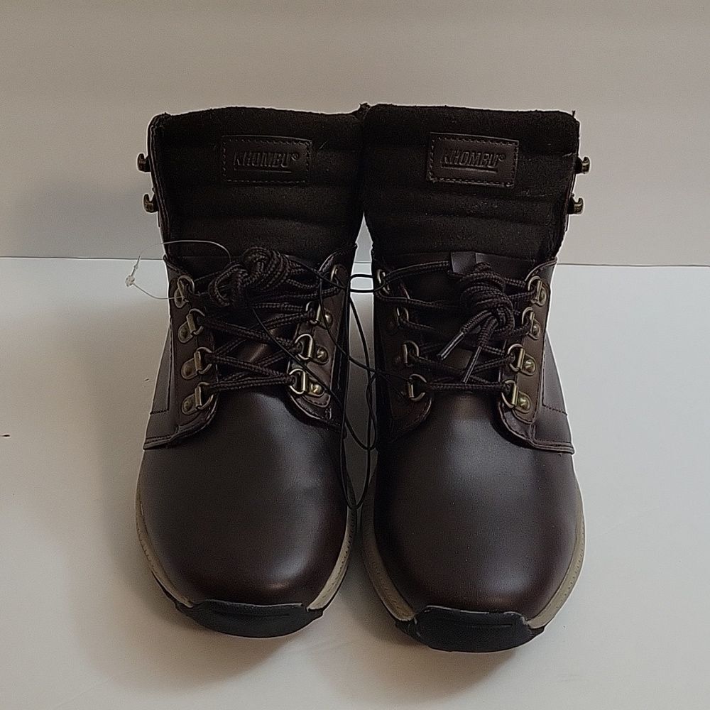 Khombu Nick Lace-Up Hiking Boots - Dark Brown - Sz 9
